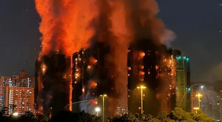 হংকং অগ্নিকাণ্ড: মৃতের সংখ্যা বেড়ে ১২৮, নিখোঁজ প্রায় ৩০০