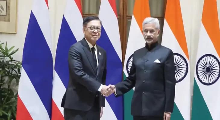 দিল্লির হায়দরাবাদ হাউসে থাইল্যান্ডের বিদেশমন্ত্রীর সঙ্গে দেখা করলেন ভারতের বিদেশমন্ত্রী এস জয়শঙ্কর
