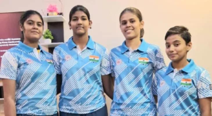 চীনে ওয়ার্ল্ড স্কুল ভলিবল প্রতিযোগিতায় অনূর্ধ্ব ১৫ ভারতীয় দলে বাংলার ৪ কন্যা