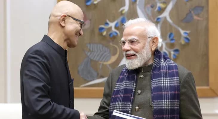 ভারতে এআই ক্ষেত্রে ১৭.৫ বিলিয়ন ডলার বিনিয়োগ করবে মাইক্রোসফ্ট, প্রধানমন্ত্রী মোদির সঙ্গে সাক্ষাতের পর জানালেন সত্য নাদেলা