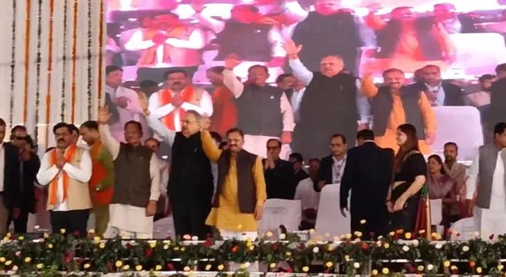 কাওয়ারধায় একটি অনুষ্ঠানে এলেন ছত্তিশগড়ের মুখ্যমন্ত্রী বিষ্ণুদেও সাঁই