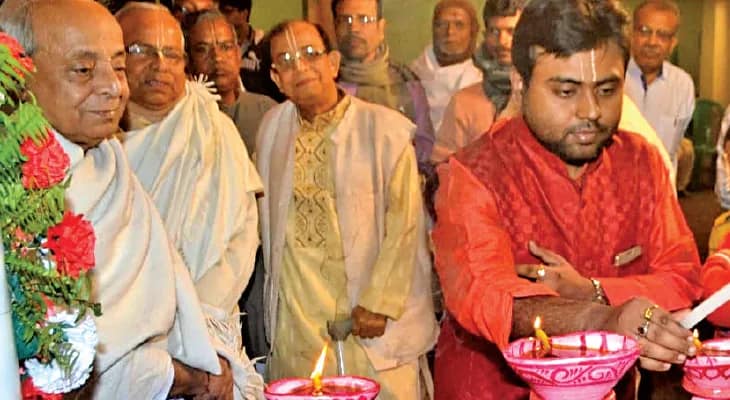 আজ নবদ্বীপে প্রভু কৃষ্ণকান্ত শিরোমণি গোস্বামীর তিরোভাব তিথি উৎসব শুরু