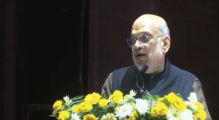 হরিয়ানার পঞ্চকুলায় বক্তব্য রাখছেন কেন্দ্রীয় স্বরাষ্ট্রমন্ত্রী অমিত শাহ