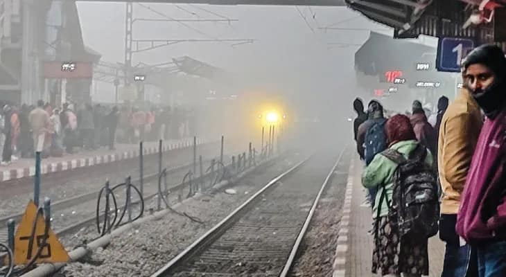 ঘন কুয়াশা, দৃশ্যমানতা কমে যান চলাচলে সমস্যা রামপুরহাটজুড়ে