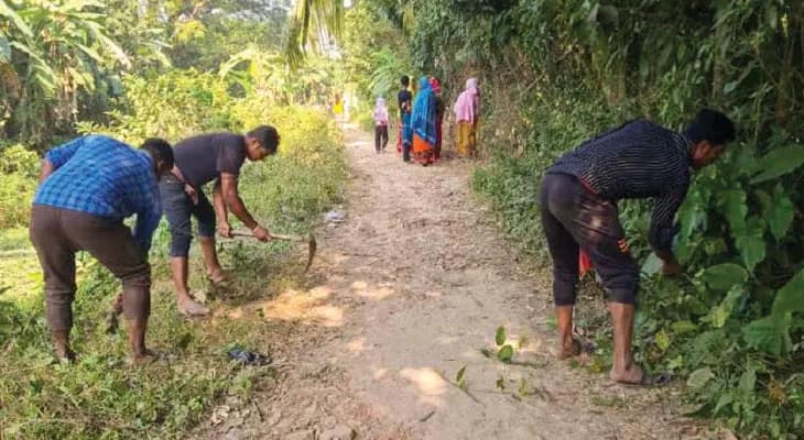 স্বাধীনতার পর দেগঙ্গার গ্রামে প্রথম কংক্রিট রাস্তা, খুশি স্থানীয় বাসিন্দারা
