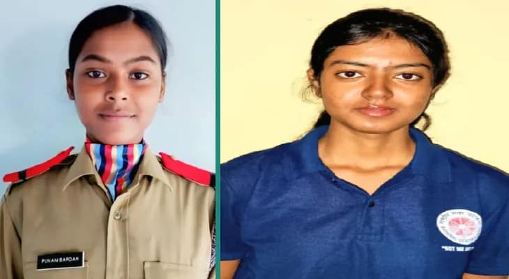 দিল্লির কর্তব্যপথে সাধারণতন্ত্র দিবসের কুচকাওয়াজে মালদহের দুই তরুণী