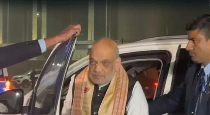 তিনদিনের সফরে রাজ্যে এলেন কেন্দ্রীয় স্বরাষ্ট্রমন্ত্রী অমিত শাহ