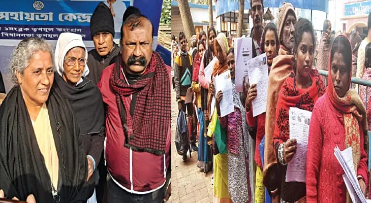 প্রযুক্তিগত ত্রুটি, উদ্বেগ নিয়ে লাইনে বহু ভোটার, ভুল করে জেলায় আনম্যাপিং ৯ হাজার