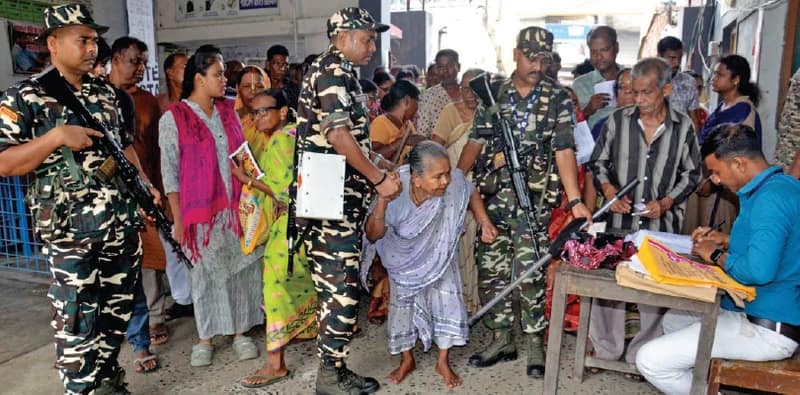 ফলতায় নির্বিষ পুনর্নির্বাচনে বাহিনীর দাপাদাপি, ভোট পড়ল ৮৭.৯৭ শতাংশ