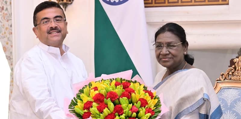 দিল্লিতে  রাষ্ট্রপতি দ্রৌপদী মুর্মুর সঙ্গে সৌজন্য সাক্ষাৎকার মুখ্যমন্ত্রী শুভেন্দু অধিকারীর