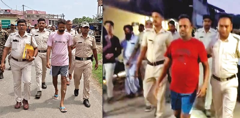 নন্দীগ্রামের দাপুটে নেতা আলরাজি ও সামসুলকে হাফপ্যান্টে ঘোরাল পুলিশ