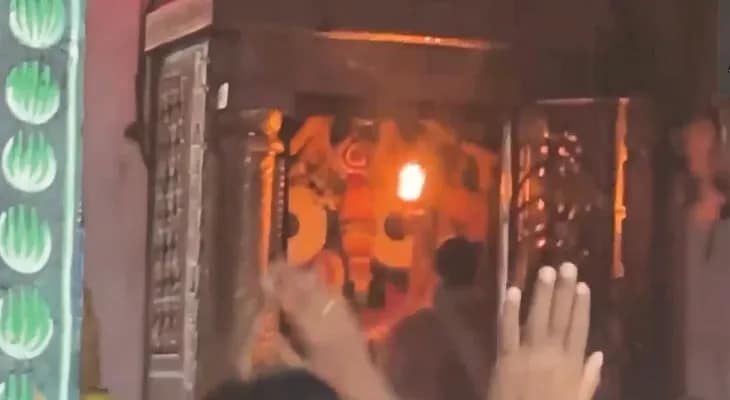 পুরীতে জগন্নাথ মন্দিরে পুণ্যার্থীদের ভিড়