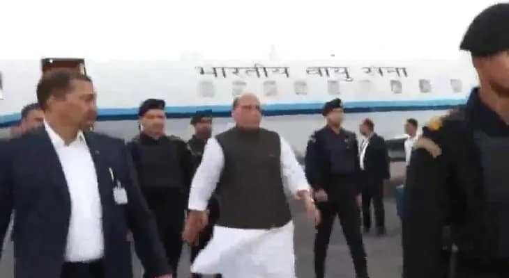 গোয়ায় পৌঁছোলেন প্রতিরক্ষামন্ত্রী রাজনাথ সিং