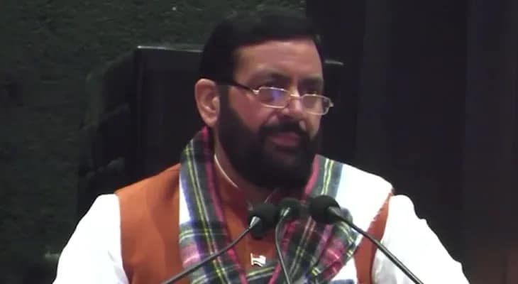 গুরুগ্রামের সভায় বক্তব্য রাখছেন হরিয়ানার মুখ্যমন্ত্রী নায়েব সিং সাইনি