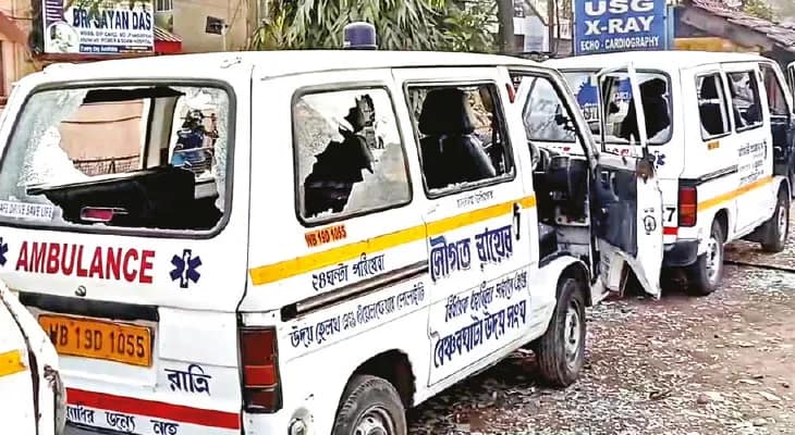 অ্যাম্বুলেন্স পেতে দেরি, রোগীর  মৃত্যু ঘিরে উত্তেজনা নার্সিংহোমে