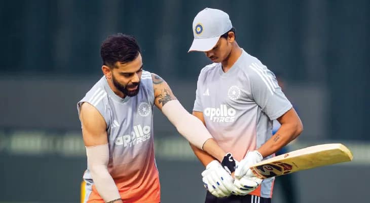 টিম মাঠে আসার আগেই প্র্যাকটিসে কোহলি
