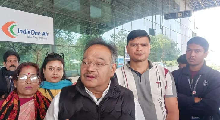 কোচবিহার বিমানবন্দর পরিদর্শনে রাজ্যসভার সাংসদ শমীক ভট্টাচার্য্য