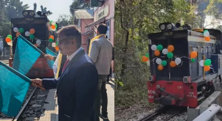 ছ’বছর পর জঙ্গলের পথে ফের চালু শিলিগুড়ি-গয়াবাড়ি টয়ট্রেন