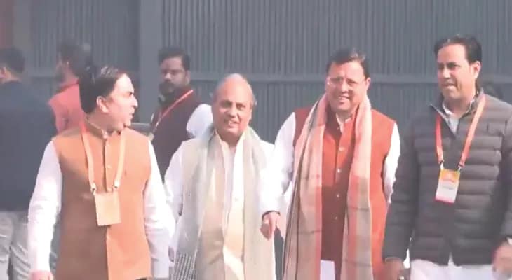 দিল্লিতে বিজেপির সদর দপ্তরে এলেন উত্তরাখণ্ডের মুখ্যমন্ত্রী  পুষ্কর সিং ধামি