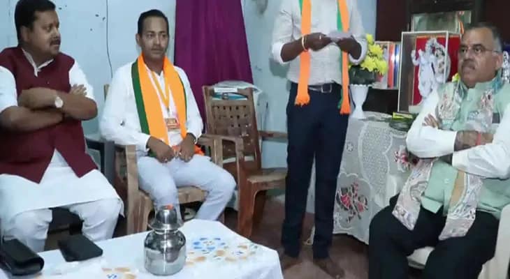 গোয়ার মাপুসায় দলীয় বৈঠকে বিজেপি সভাপতি নীতীন নবীন