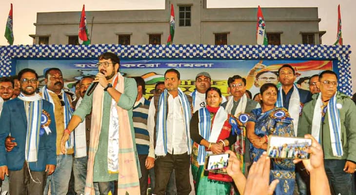 ‘বসন্তের কোকিল’ মুর্শিদাবাদের পদ্ম বিধায়ক, জিয়াগঞ্জে তোপ দেবাংশুর