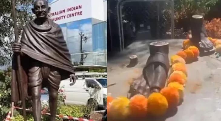 অস্ট্রেলিয়ায় গান্ধীমূর্তি চুরি, নিন্দা ভারতের