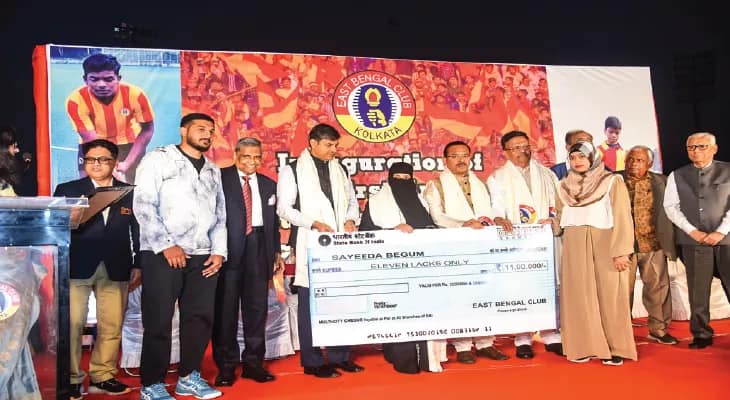 পাশার পরিবারকে আর্থিক সহযোগিতা ইস্ট বেঙ্গলের