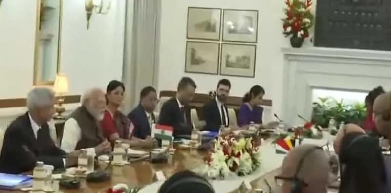 হায়দ্রাবাদে সেশেলসের রাষ্ট্রপতির সঙ্গে বৈঠক প্রধানমন্ত্রী নরেন্দ্র মোদির