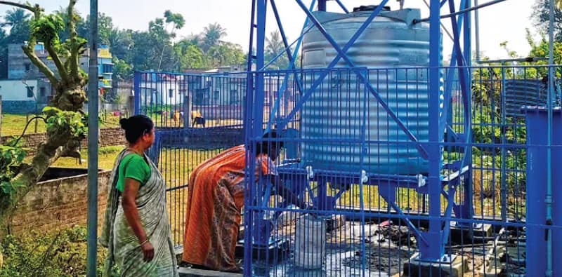 বাবলারির নিতাইনগরে দীর্ঘদিনের অকেজো সজলধারা প্রকল্পের অবশেষে মেরামতি শেষ