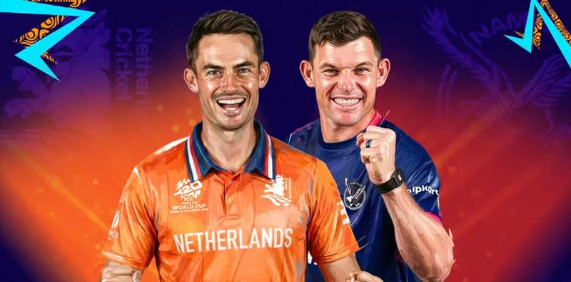 টি-২০ বিশ্বকাপ: নামিবিয়ার বিরুদ্ধে ৭ উইকেটে জয়ী নেদারল্যান্ড