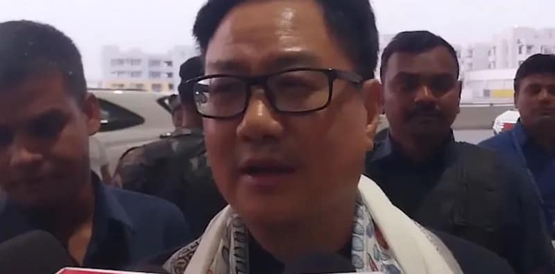 বিহারের পাটনায় গেলেন কেন্দ্রীয় মন্ত্রী কিরেন রিজিজু