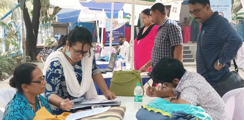 দক্ষিণ কলকাতার রাসবিহারীতে চলছে যুবসাথী শিবির