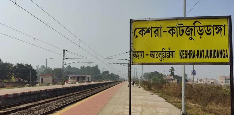 টালবাহানার পর কাল কেশরা-কাটজুড়িডাঙা স্টেশনের উদ্বোধন, প্ল্যাটফর্মে ফাটল, ভেঙেছে কংক্রিট ব্লক