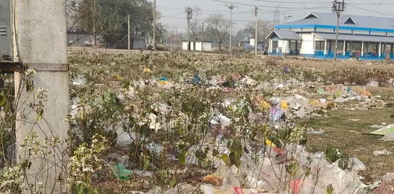 জল্পেশ মেলা শেষ হলেও পরিস্কার হয়নি মেলার মাঠ