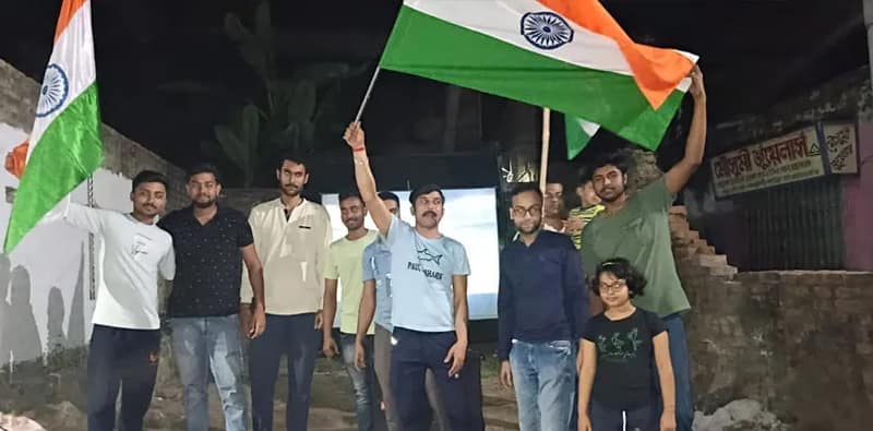 কাটোয়া শহরে বিশ্বকাপ জয়ের উন্মাদনা