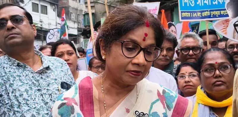 বিডন স্ট্রিটে ভোটপ্রচারে শশী পাঁজা