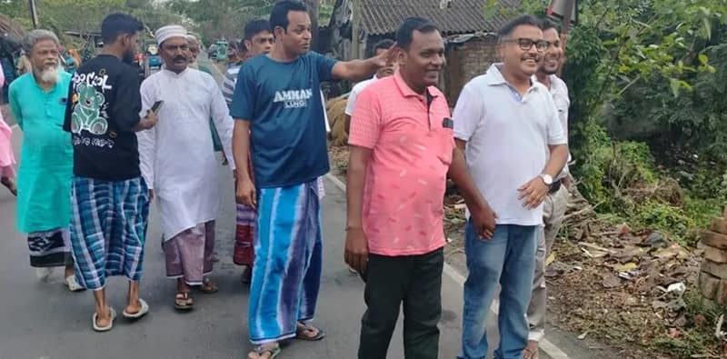 রায়দীঘিতে প্রচারে সিপিএম প্রার্থী সাম্য