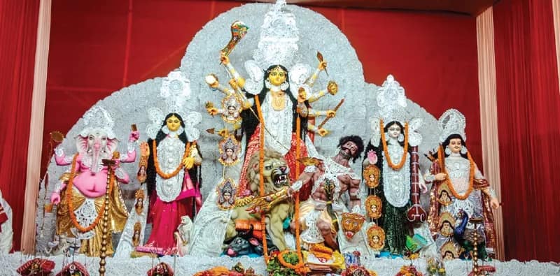 অন্নপূর্ণা আরাধনায় মেতে উঠেছে বারাকপুর ও কল্যাণী