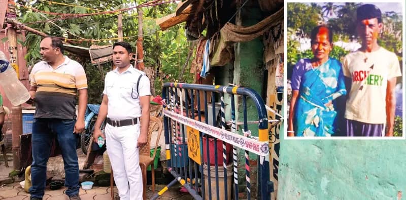 ৪ হাজার টাকা নিয়ে বচসার জেরে মেয়ের সামনেই স্ত্রীকে কুপিয়ে খুন
