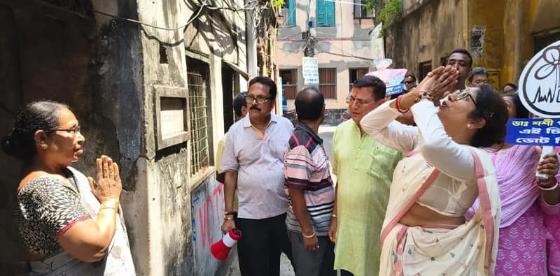 শ্যামপুকুরে ভোটপ্রচারে শশী পাঁজা