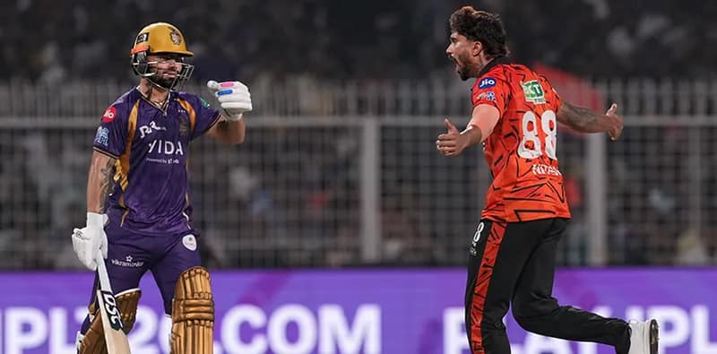 আইপিএল: ১৬১ রানে (১৬ ওভার) অল আউট কেকেআর, ৬৫ রানে জয়ী হায়দরাবাদ