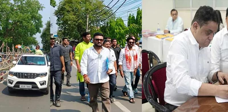 মনোনয়নপত্র  জমা দিলেন তৃণমূলের ব্রাত্য বসু, রাজ চক্রবর্তী, সায়ন্তিকা বন্দ্যোপাধ্যায়
