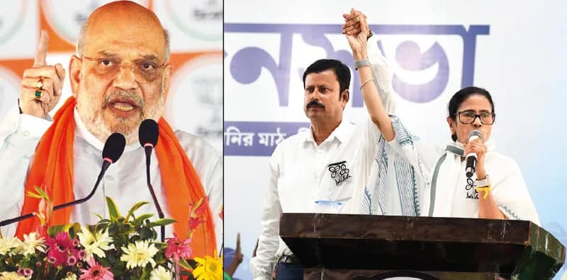 কেউ ঢুকলে দায় স্বরাষ্ট্রমন্ত্রীর, কেন পদত্যাগ করবেন না, তোপ মমতার, অনুপ্রবেশের ‘ফাটা রেকর্ড’ অমিত শাহের গলায়