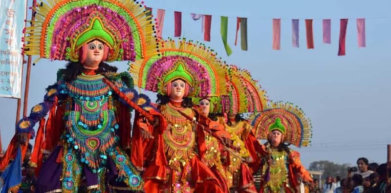 মানভূমের বর্ষবরণ হয় গাজনের ছৌ ভূমিতে