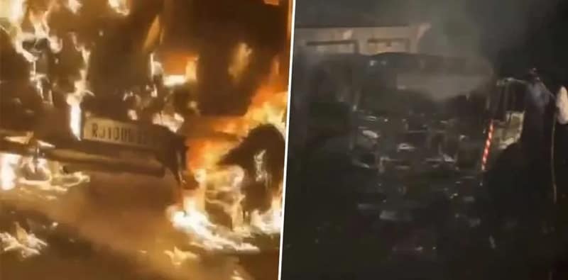 রাজস্থানে গাড়ি ও ডাম্পারের সংঘর্ষ, ঝলসে মৃত ৩