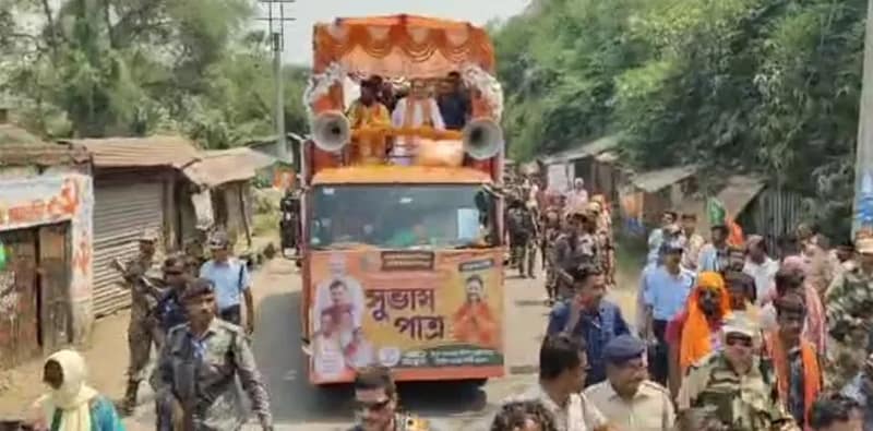 বর্ধমান উত্তরে ফাঁকা রাস্তায় ফ্লপ রোড শো বিজিপির জেপি নাড্ডার