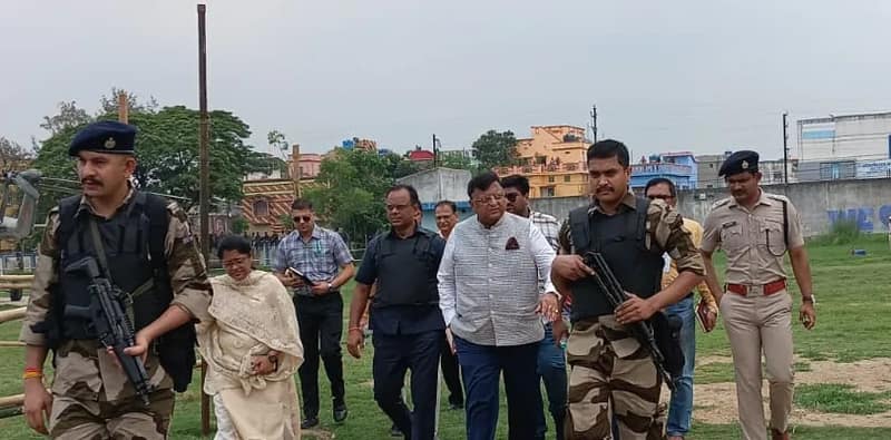 কাটোয়ায় এসে পৌঁছলেন রাজ্যের মুখ্য নির্বাচন কমিশন মনোজ আগরওয়াল