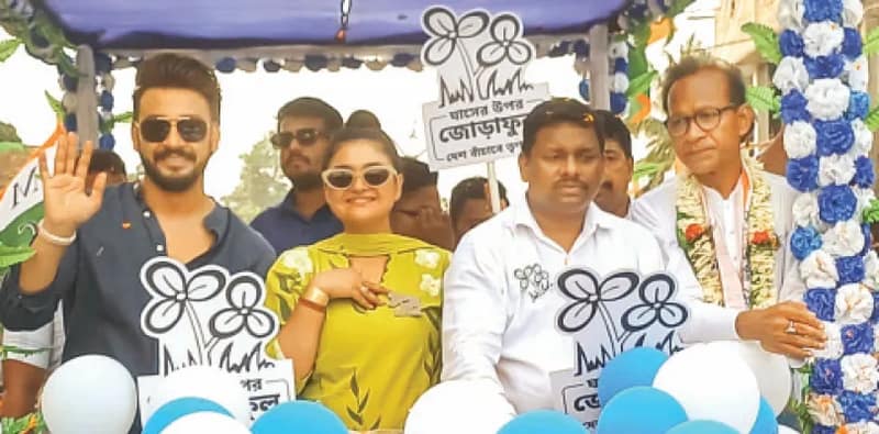 প্রচারের শেষ রবিবারে ঝড় তুলল তৃণমূল