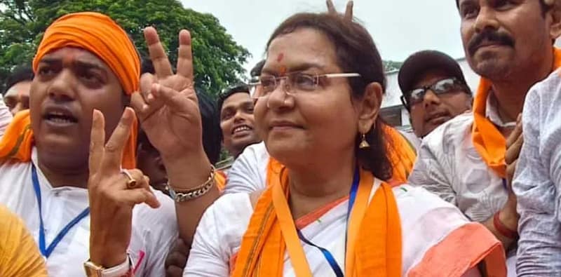 মুর্শিদাবাদের কান্দি বিধানসভা কেন্দ্রে জয়ী বিজেপির গার্গীদাস ঘোষ