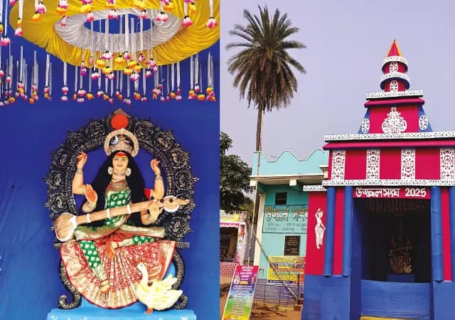 এবার উজ্জ্বল সঙ্ঘের সরস্বতী পুজোয় মূল আকর্ষণ পুতুল নাচ